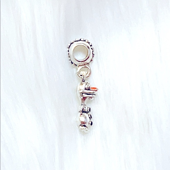 💎Silver Olaf Snowman Spacer Bead - Picture 2 of 4